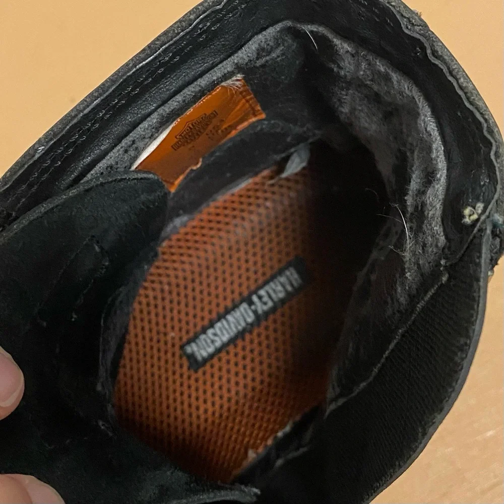 Harley Davidson Womens Black Lace Up Motorcycle Boots - Picture 12 of 13